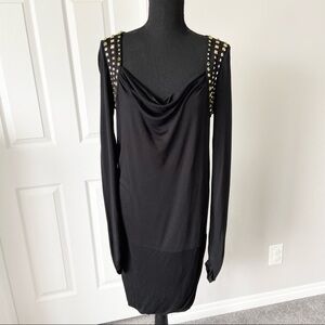 Bcbgmaxazria Beaded  Crowl Neck Dress